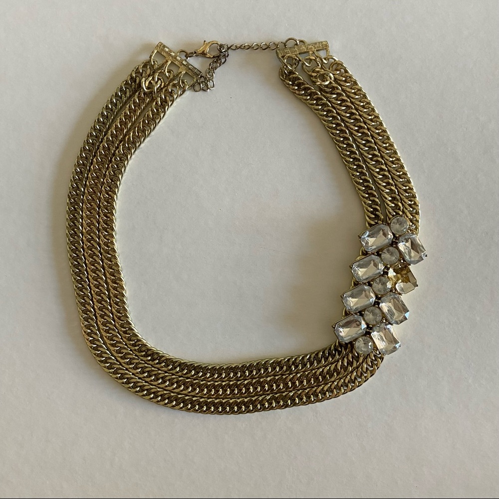 Gold & Stone Statement Necklace